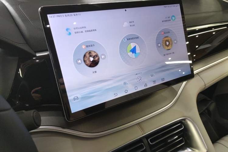 Used BYD Song PLUS New Energy 2023 Champion Edition DM-i 110KM Flagship PLUS Audio And AC Panel