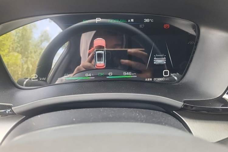 Used BYD Song PLUS New Energy 2023 Champion Edition DM-i 150KM Flagship PLUS Odometer Close Up