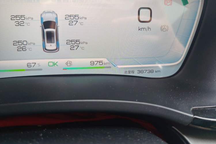 Used BYD Song PLUS New Energy 2023 Champion Edition DM-i 110KM Flagship Model Odometer Close Up