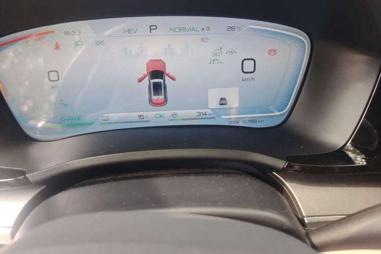 Used BYD Song PLUS New Energy 2023 Champion Edition DM-i 150KM Flagship PLUS Odometer Close Up