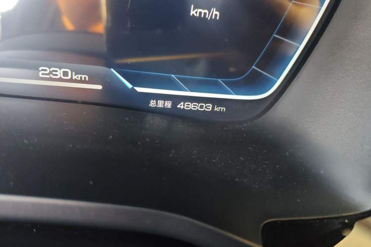 Used BYD Song PLUS New Energy 2023 Champion Edition EV 520KM Prestige Model Odometer Close Up