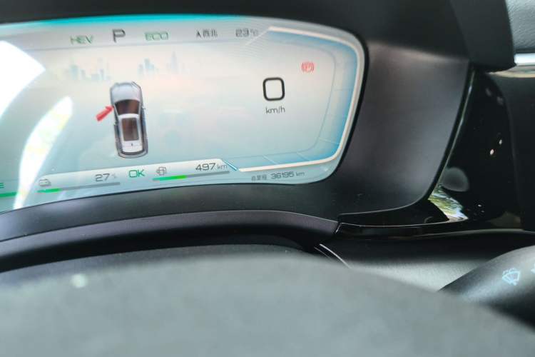 Used BYD Song PLUS New Energy 2023 Champion Edition DM-i 110KM Flagship Model Odometer Close Up