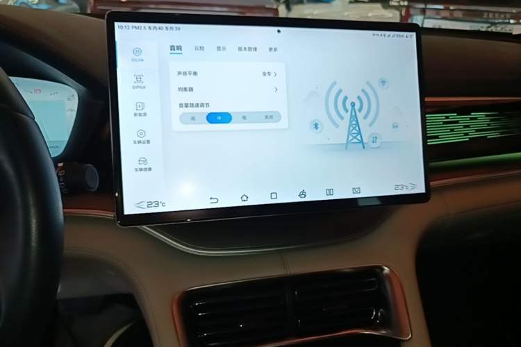 Used BYD Song PLUS New Energy 2023 Champion Edition EV 605KM Flagship PLUS Audio And AC Panel