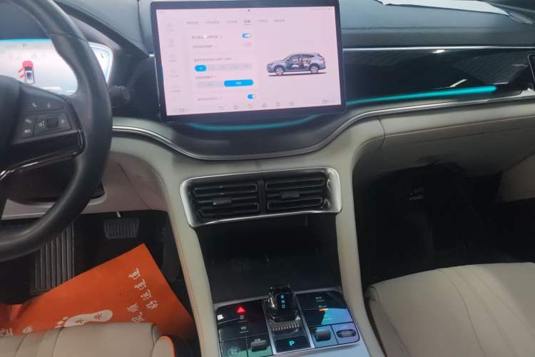 Used BYD Song PLUS New Energy 2023 Champion Edition EV 520KM Prestige Model Audio And AC Panel