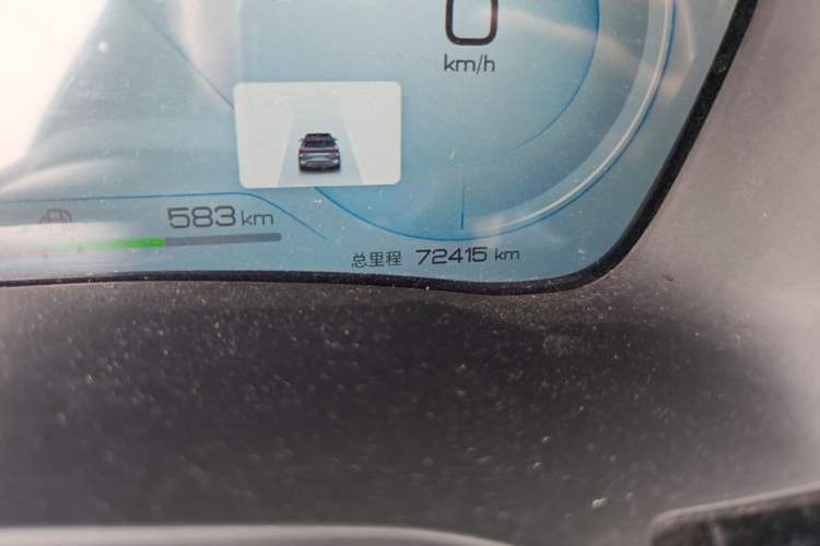 Used BYD Song PLUS New Energy 2023 Champion Edition DM-i 150KM Flagship PLUS Odometer Close Up