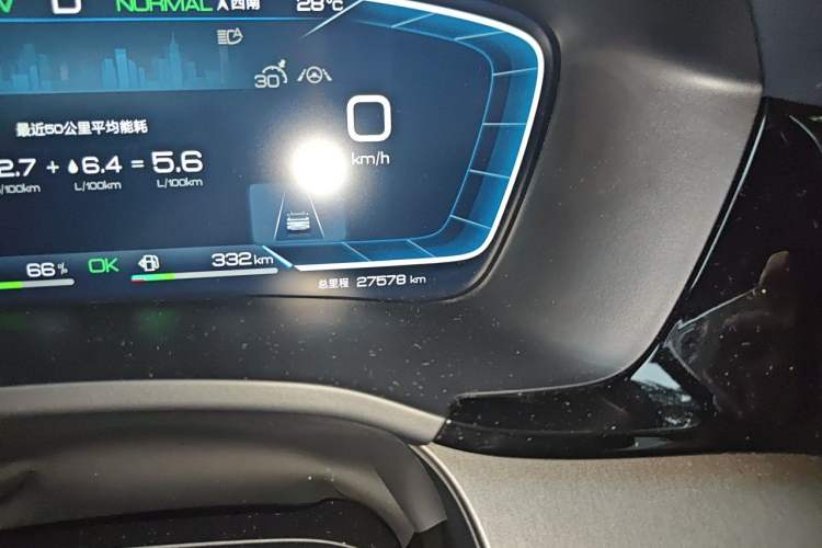 Used BYD Song PLUS New Energy 2023 Champion Edition DM-i 150KM Flagship PLUS Odometer Close Up