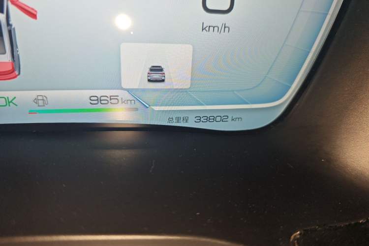 Used BYD Song PLUS New Energy 2023 Champion Edition DM-i 110KM Flagship PLUS Odometer Close Up