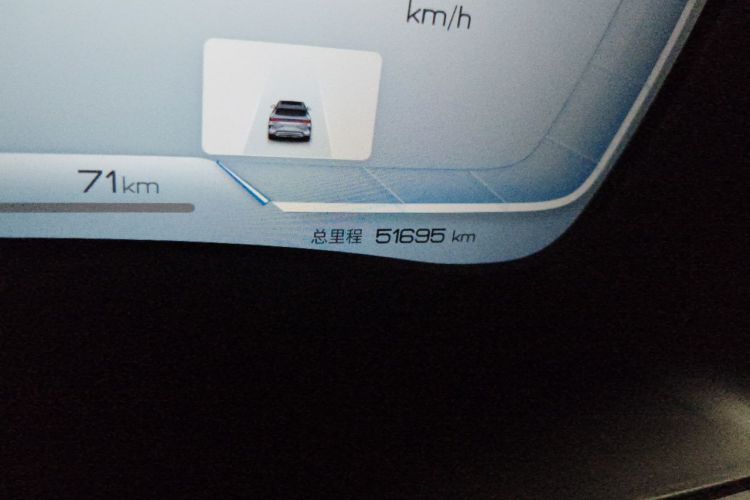 Used BYD Song PLUS New Energy 2023 Champion Edition EV 520KM Flagship Model Odometer Close Up