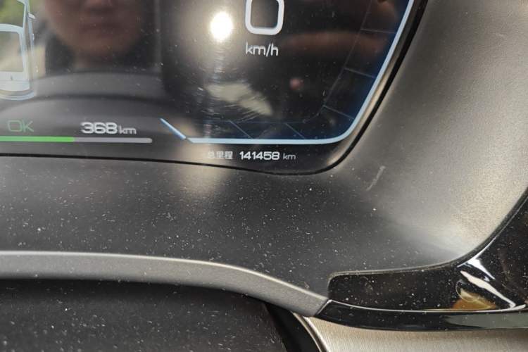 Used BYD Song PLUS New Energy 2023 Champion Edition EV 520KM Luxury Model Odometer Close Up