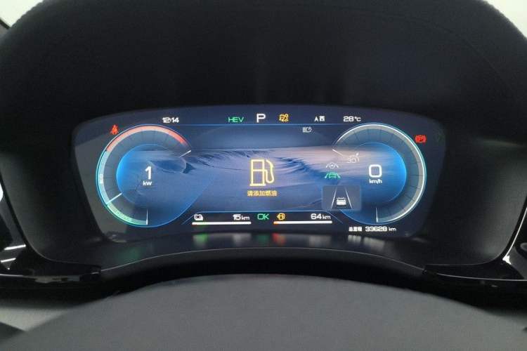 Used BYD Song PLUS New Energy 2023 Champion Edition DM-i 110KM Flagship PLUS Odometer Close Up