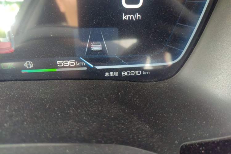 Used BYD Song PLUS New Energy 2023 Champion Edition DM-i 150KM Flagship PLUS Odometer Close Up