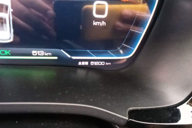 Used BYD Song PLUS New Energy 2023 Champion Edition EV 520KM Prestige Model Odometer Close Up