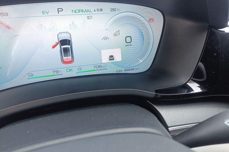 Used BYD Song PLUS New Energy 2023 Champion Edition DM-i 150KM Flagship PLUS Odometer Close Up