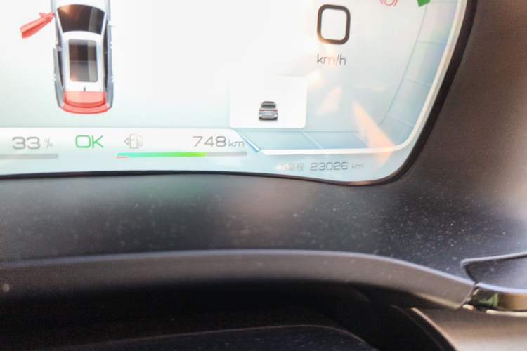 Used BYD Song PLUS New Energy 2023 Champion Edition DM-i 110KM Flagship Model Odometer Close Up