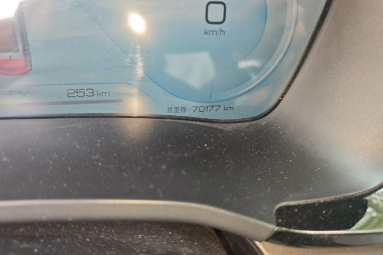 Used BYD Song PLUS New Energy 2023 Champion Edition EV 520KM Prestige Model Odometer Close Up