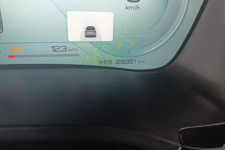 Used BYD Song PLUS New Energy 2023 Champion Edition DM-i 110KM Flagship PLUS Odometer Close Up