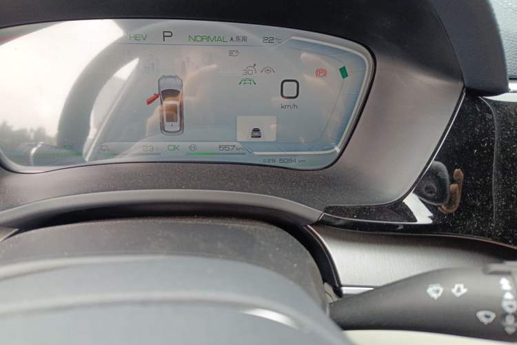 Used BYD Song PLUS New Energy 2023 Champion Edition DM-i 110KM Flagship PLUS Odometer Close Up