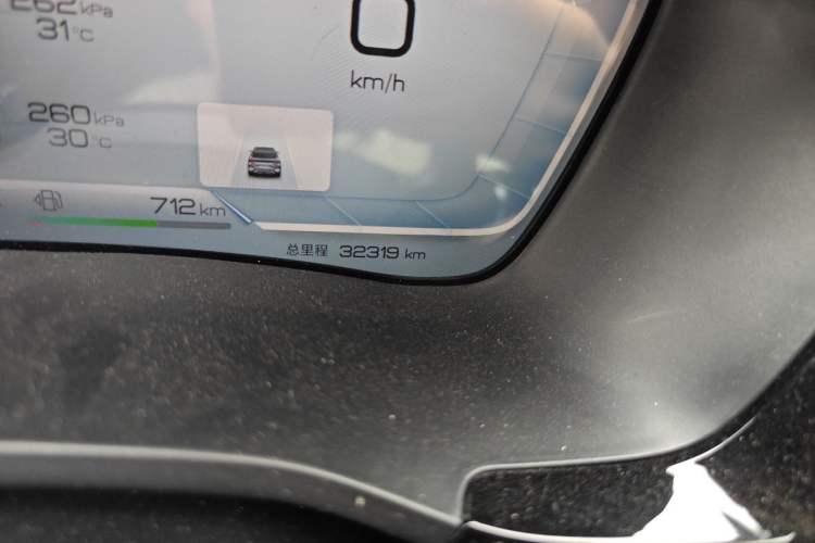 Used BYD Song PLUS New Energy 2023 Champion Edition DM-i 110KM Flagship PLUS Odometer Close Up
