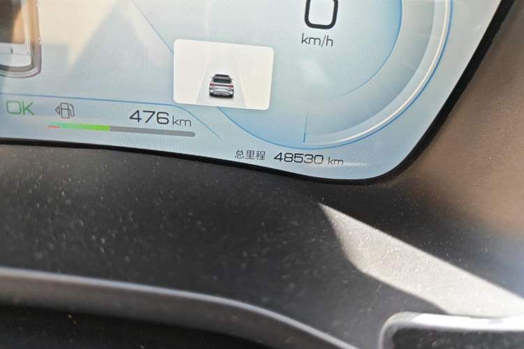 Used BYD Song PLUS New Energy 2023 Champion Edition DM-i 110KM Flagship PLUS Odometer Close Up