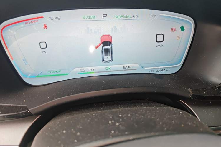 Used BYD Song PLUS New Energy 2024 Honor Edition EV 520km Premium Model Odometer Close Up