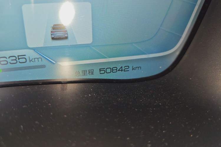 Used BYD Song PLUS New Energy 2024 HONOR Edition DM-i 110km Flagship PLUS Odometer Close Up