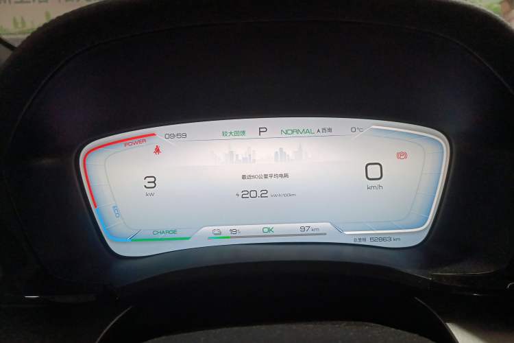 Used BYD Song PLUS New Energy 2024 Honor Edition EV 520km Luxury Model Instrument Cluster