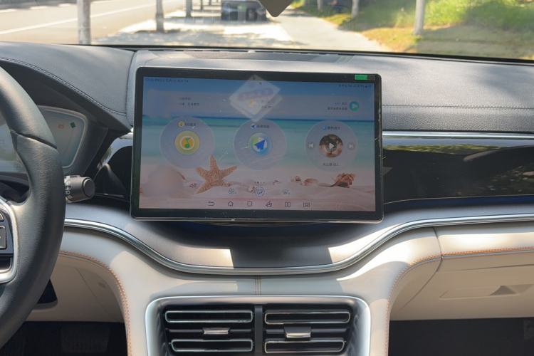 Used BYD Song PLUS New Energy 2024 HONOR Edition DM-i 110km Flagship PLUS Audio And AC Panel