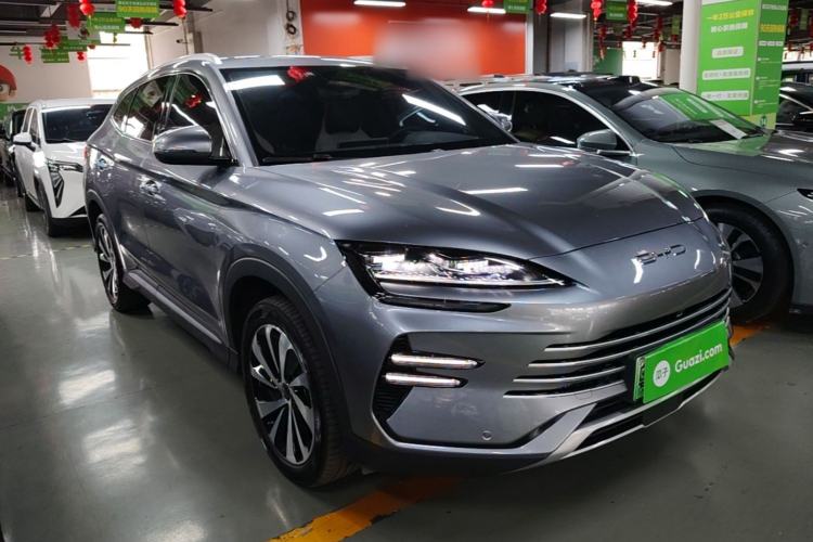 Used BYD Song PLUS New Energy 2024 HONOR Edition DM-i 71km Luxury Model Front Right 45 Deg