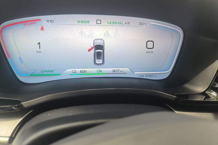 Used BYD Song PLUS New Energy 2024 Honor Edition EV 520km Premium Model Odometer Close Up