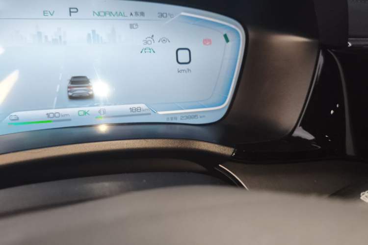 Used BYD Song PLUS New Energy 2024 HONOR Edition DM-i 150km Flagship PLUS Odometer Close Up