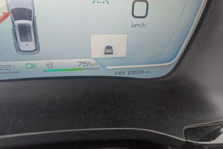 Used BYD Song PLUS New Energy 2024 HONOR Edition DM-i 110km Flagship PLUS Odometer Close Up