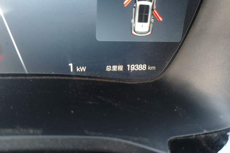 Used BYD Song PLUS New Energy 2024 Honor Edition EV 520km Premium Model Odometer Close Up