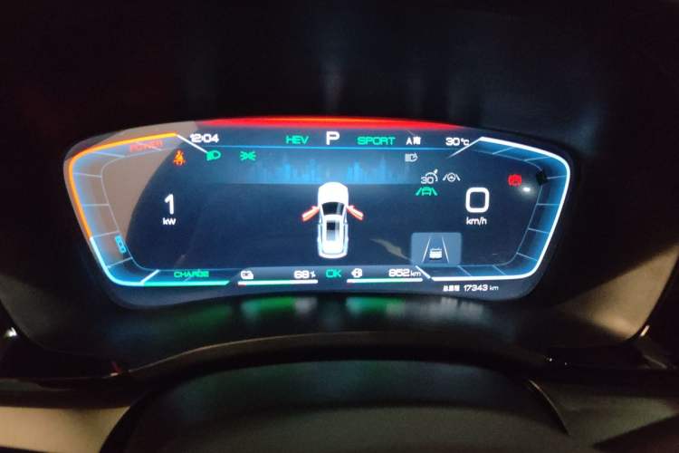 Used BYD Song PLUS New Energy 2024 HONOR Edition DM-i 110km Flagship PLUS Instrument Cluster
