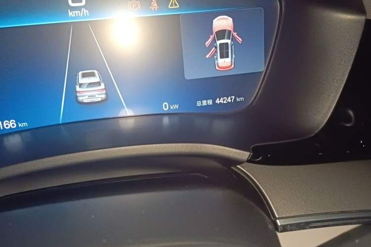 Used BYD Song PLUS New Energy 2024 Honor Edition EV 520km Luxury Model Odometer Close Up
