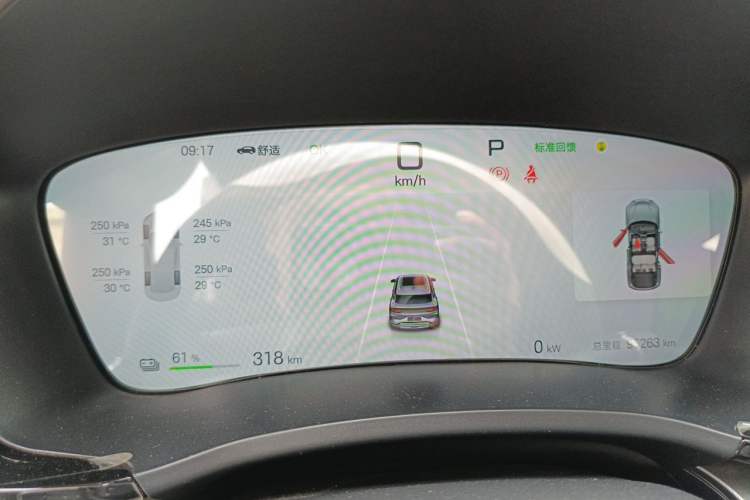 Used BYD Song PLUS New Energy 2024 Honor Edition EV 520km Luxury Model Instrument Cluster