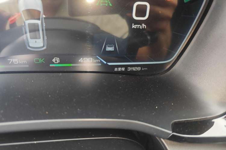 Used BYD Song PLUS New Energy 2024 HONOR Edition DM-i 150km Flagship PLUS Odometer Close Up
