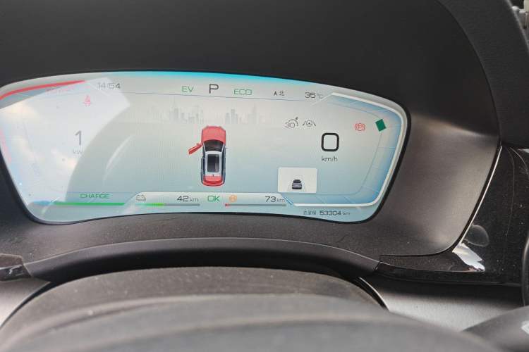Used BYD Song PLUS New Energy 2024 HONOR Edition DM-i 110km Flagship PLUS Odometer Close Up
