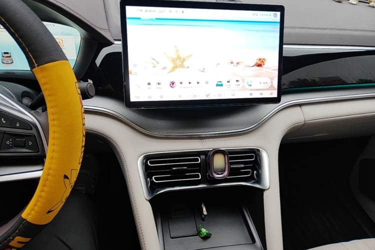 Used BYD Song PLUS New Energy 2025 DM-i 112KM Prestige Model Audio And AC Panel
