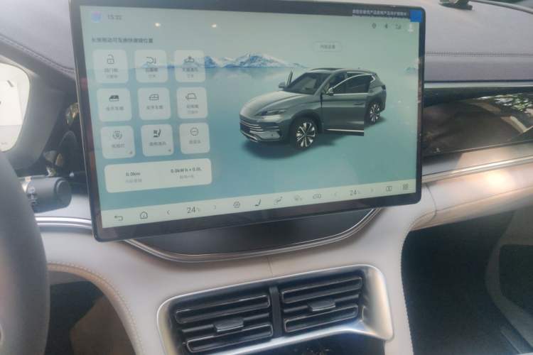 Used BYD Song PLUS New Energy 2025 DM-i 160KM Flagship Model Audio And AC Panel