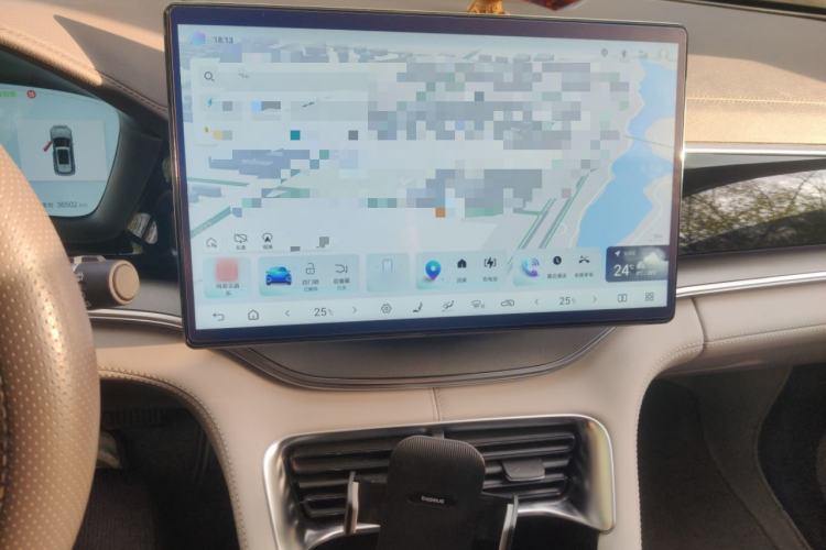 Used BYD Song PLUS New Energy 2025 EV 520km Premium Version Audio And AC Panel