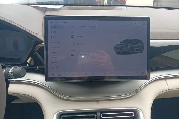 Used BYD Song PLUS New Energy 2025 DM-i 112KM Prestige Model Audio And AC Panel