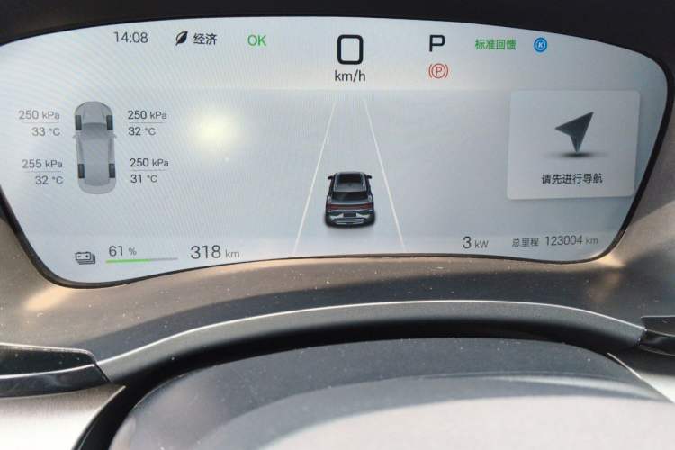 Used BYD Song PLUS New Energy 2025 EV 520km Luxury Version Odometer Close Up