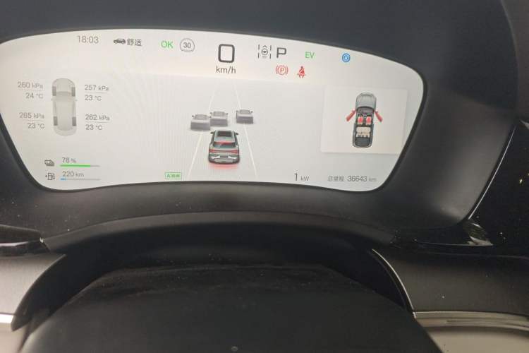 Used BYD Song PLUS New Energy 2025 DM-i 112KM Prestige Model Odometer Close Up