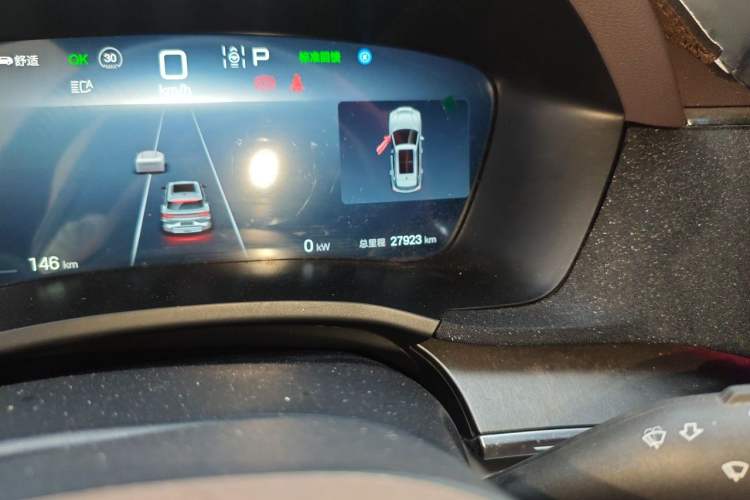 Used BYD Song PLUS New Energy 2025 EV with 605 km Range – Flagship Version Odometer Close Up