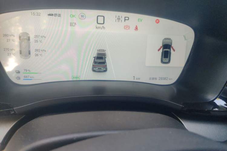 Used BYD Song PLUS New Energy 2025 DM-i 160KM Flagship Model Odometer Close Up