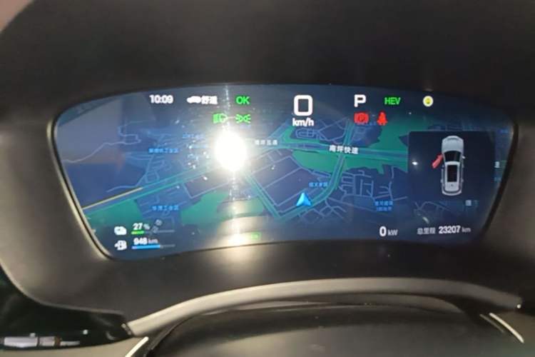 Used BYD Song PLUS New Energy 2025 DM-i 112KM Prestige Model Odometer Close Up
