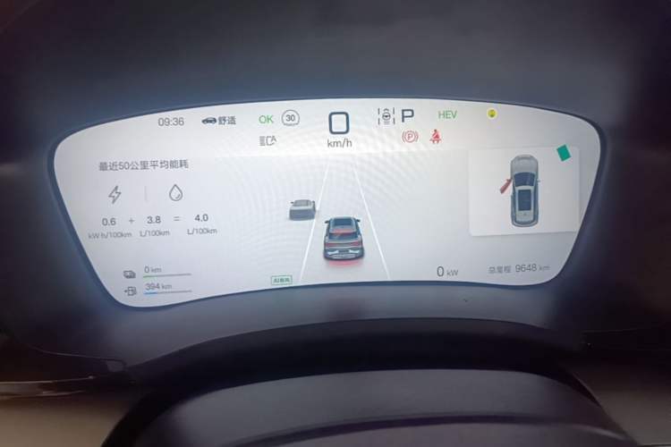 Used BYD Song PLUS New Energy 2025 DM-i 112KM Prestige Model Instrument Cluster