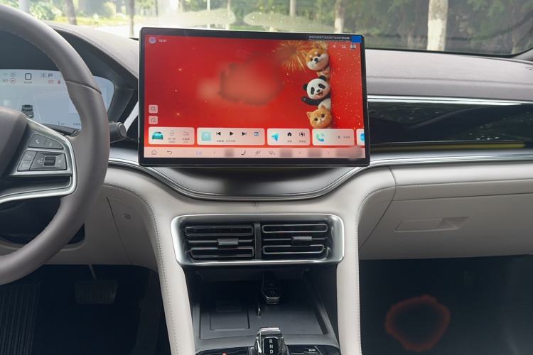 Used BYD Song PLUS New Energy 2025 DM-i 160KM Flagship Model Audio And AC Panel