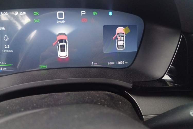 Used BYD Song PLUS New Energy 2025 DM-i Intelligent Driving 160KM Flagship Model Odometer Close Up