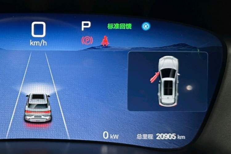Used BYD Song PLUS New Energy 2025 EV 520km Luxury Version Odometer Close Up